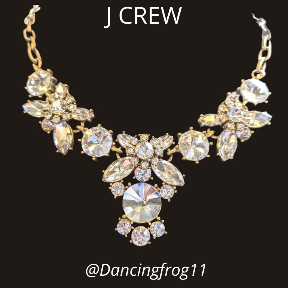 J Crew Crystal Ravoli Necklace